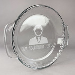 Lawyer / Attorney Avatar Glass Pie Dish - 9.5in Round (Personalized)