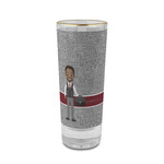 Lawyer / Attorney Avatar 2 oz Shot Glass - Glass with Gold Rim (Personalized)