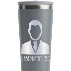 Lawyer / Attorney Avatar RTIC Everyday Tumbler with Straw - 28oz - Grey - Double-Sided (Personalized)