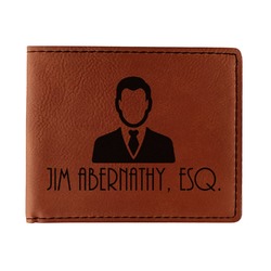 Lawyer / Attorney Avatar Leatherette Bifold Wallet (Personalized)