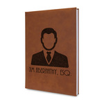 Lawyer / Attorney Avatar Leather Sketchbook - Small - Double Sided (Personalized)