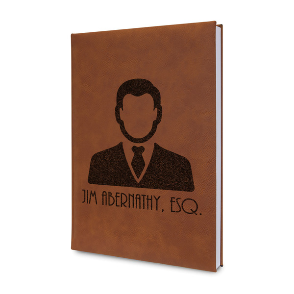 Custom Lawyer / Attorney Avatar Leather Sketchbook - Small - Double Sided (Personalized)