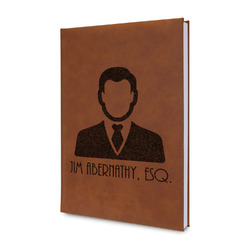 Lawyer / Attorney Avatar Leather Sketchbook - Small - Single Sided (Personalized)