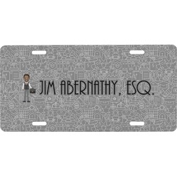 Lawyer / Attorney Avatar Front License Plate (Personalized)