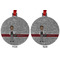 Lawyer / Attorney Avatar Metal Ball Ornament - Front and Back