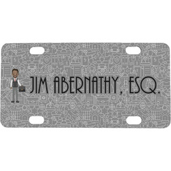 Lawyer / Attorney Avatar Mini / Bicycle License Plate (4 Holes) (Personalized)