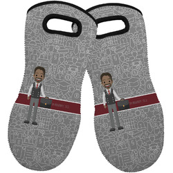Lawyer / Attorney Avatar Neoprene Oven Mitts - Set of 2 w/ Name or Text