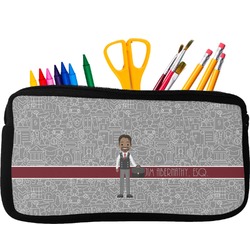 Lawyer / Attorney Avatar Neoprene Pencil Case - Small w/ Name or Text