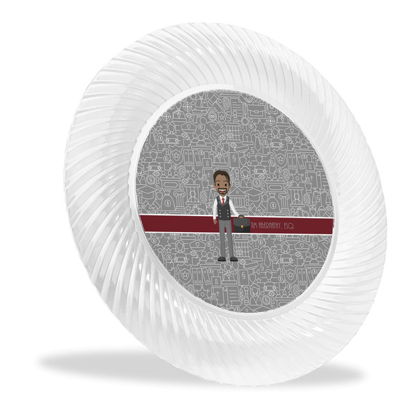 Custom Lawyer / Attorney Avatar Plastic Party Dinner Plates - 10" (Personalized)