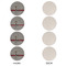 Lawyer / Attorney Avatar Round Linen Placemats - APPROVAL Set of 4 (single sided)