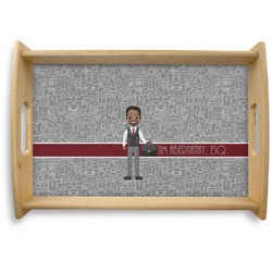 Lawyer / Attorney Avatar Natural Wooden Tray - Small (Personalized)