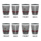Lawyer / Attorney Avatar Shot Glassess - Two Tone - Set of 4 - APPROVAL