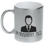 Lawyer / Attorney Avatar Metallic Silver Mug (Personalized)