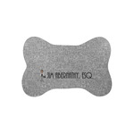 Lawyer / Attorney Avatar Bone Shaped Dog Food Mat (Small) (Personalized)