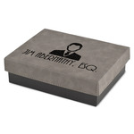 Lawyer / Attorney Avatar Small Gift Box w/ Engraved Leather Lid (Personalized)