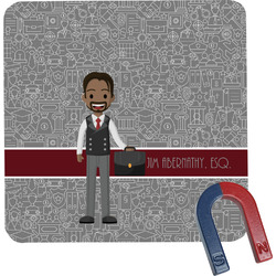 Lawyer / Attorney Avatar Square Fridge Magnet (Personalized)