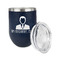 Lawyer / Attorney Avatar Stainless Wine Tumblers - Navy - Double Sided - Alt View