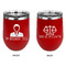 Lawyer / Attorney Avatar Stainless Wine Tumblers - Red - Double Sided - Approval