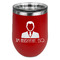 Lawyer / Attorney Avatar Stainless Wine Tumblers - Red - Double Sided - Front