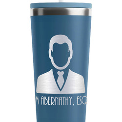 Lawyer / Attorney Avatar RTIC Everyday Tumbler with Straw - 28oz - Steel Blue - Double-Sided (Personalized)