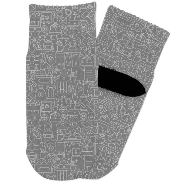 Custom Lawyer / Attorney Avatar Toddler Ankle Socks