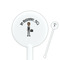 Lawyer / Attorney Avatar White Plastic 5.5" Stir Stick - Round - Closeup