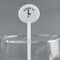 Lawyer / Attorney Avatar White Plastic 5.5" Stir Stick - Round - Main