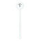 Lawyer / Attorney Avatar White Plastic 5.5" Stir Stick - Round - Single Stick