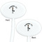 Lawyer / Attorney Avatar White Plastic 7" Stir Stick - Double Sided - Oval - Front & Back