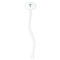 Lawyer / Attorney Avatar White Plastic 7" Stir Stick - Oval - Single Stick