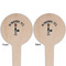 Lawyer / Attorney Avatar Wooden 4" Food Pick - Round - Double Sided - Front & Back