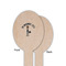 Lawyer / Attorney Avatar Wooden Food Pick - Oval - Single Sided - Front & Back