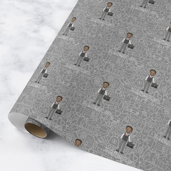 Custom Lawyer / Attorney Avatar Wrapping Paper Roll - Medium - Matte (Personalized)