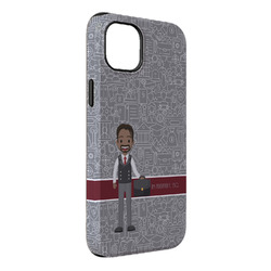 Lawyer / Attorney Avatar iPhone Case - Rubber Lined - iPhone 14 Plus (Personalized)