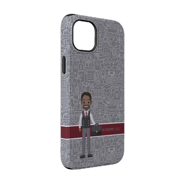 Custom Lawyer / Attorney Avatar iPhone Case - Rubber Lined - iPhone 14 Pro (Personalized)