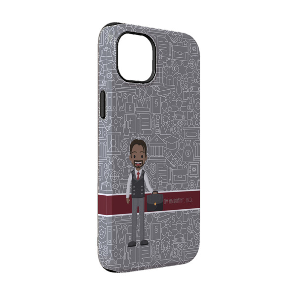 Custom Lawyer / Attorney Avatar iPhone Case - Rubber Lined - iPhone 14 (Personalized)