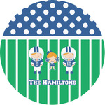 Football Multipurpose Round Labels - 1" (Personalized)