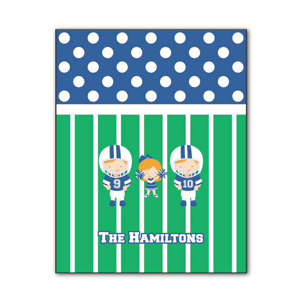 Custom Football Wood Print - 11x14 (Personalized)