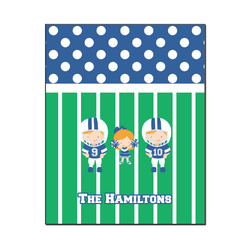 Football Wood Print - 16x20 (Personalized)