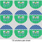 Football 2" Multipurpose Round Labels - Sheet