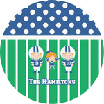 Football Multipurpose Round Labels - 2" (Personalized)