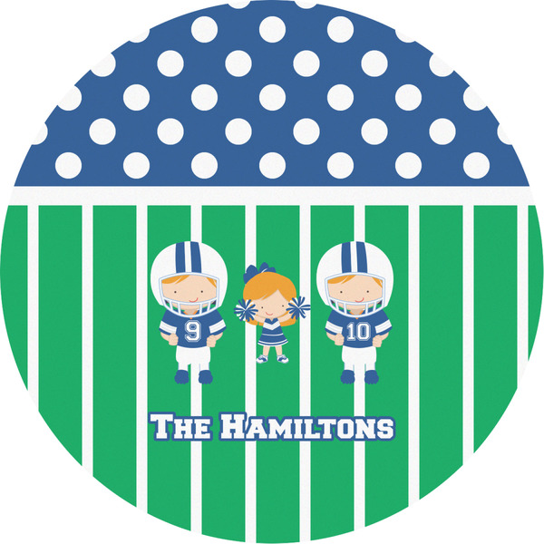 Custom Football Multipurpose Round Labels - 2" (Personalized)