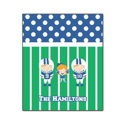 Football Wood Print - 20x24 (Personalized)