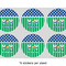 Football 3" Multipurpose Round Labels - Sheet