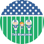 Football Multipurpose Round Labels - 3" (Personalized)