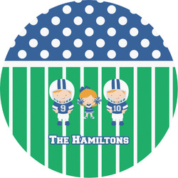 Football Multipurpose Round Labels - 3" (Personalized)