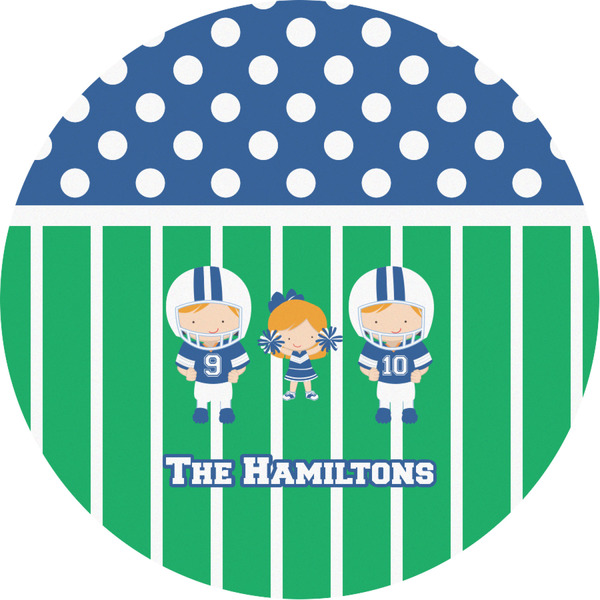 Custom Football Multipurpose Round Labels - Custom Sized (Personalized)