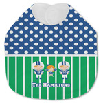 Football Jersey Knit Baby Bib w/ Multiple Names