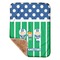 Football Baby Sherpa Blanket - Corner Showing Soft