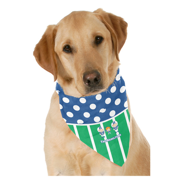 Custom Football Dog Bandana Scarf w/ Multiple Names